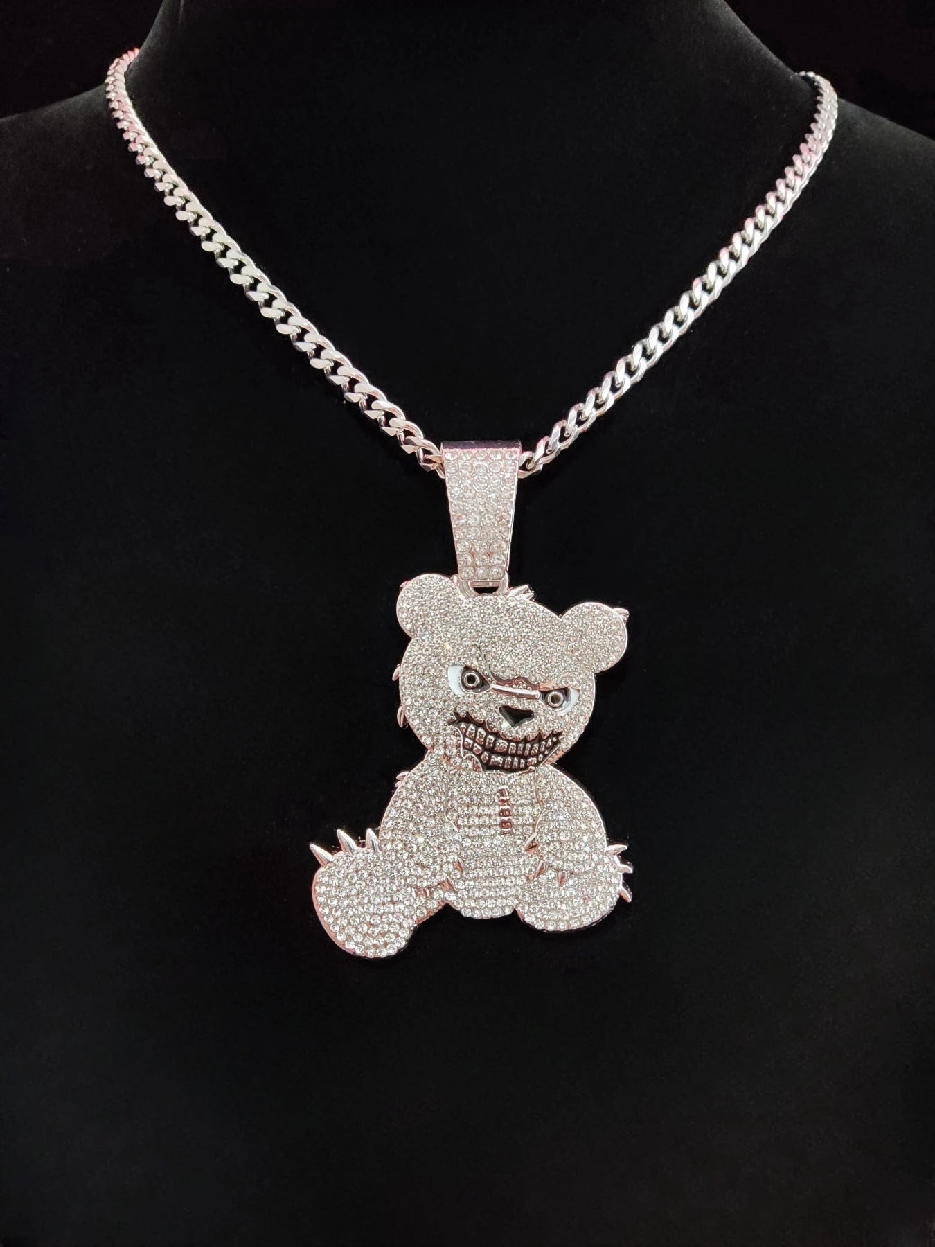 Hip Hop Bear Shape Pendant Necklace