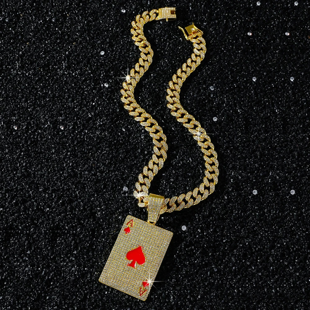 Iced Poker Necklace