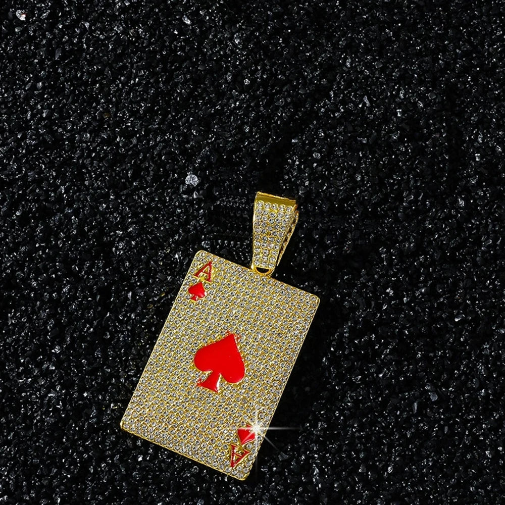 Iced Poker Necklace
